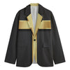 Classic Golden Cross Print Men's Blazer