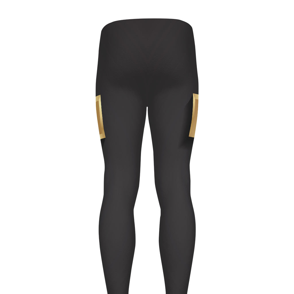 Classic Golden Cross Print Men's leggings