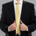 Classic Golden Cross Print Necktie