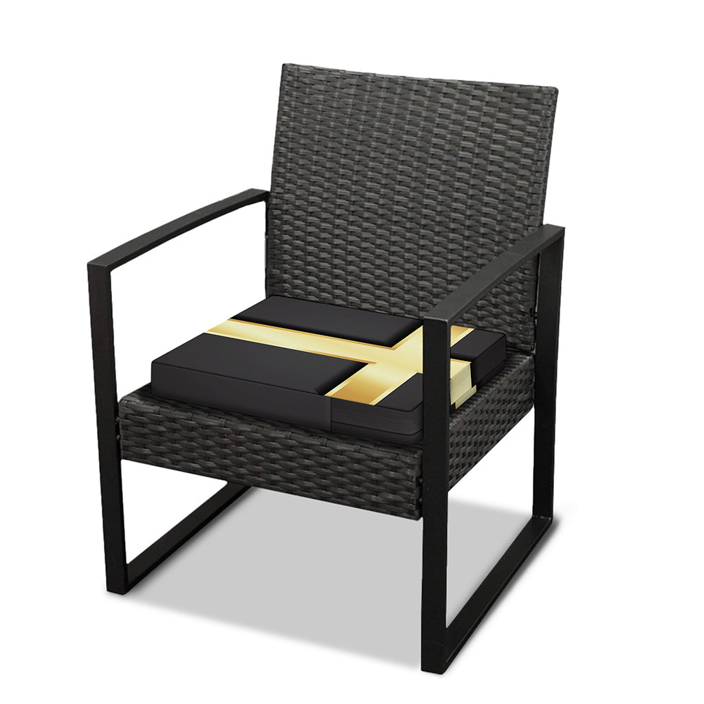 Classic Golden Cross Print Outdoor Seat Cushion Cover