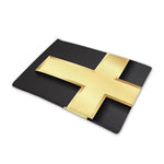 Classic Golden Cross Print Pet Cooling Mat Cover