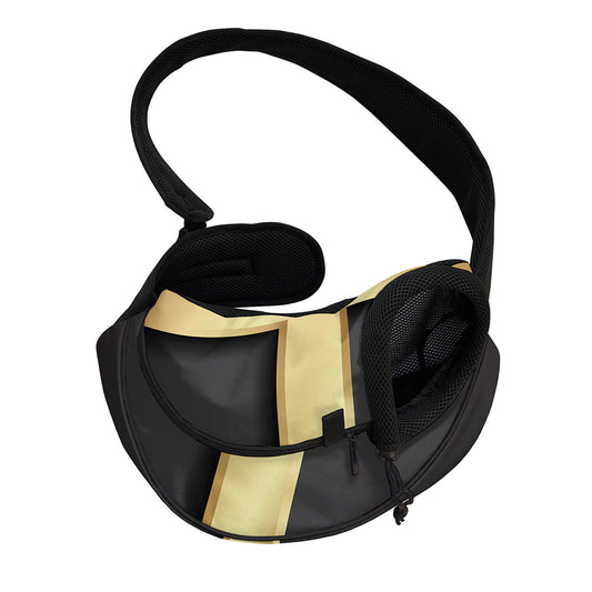 Classic Golden Cross Print Pet Sling Carrier