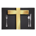 Classic Golden Cross Print Placemat