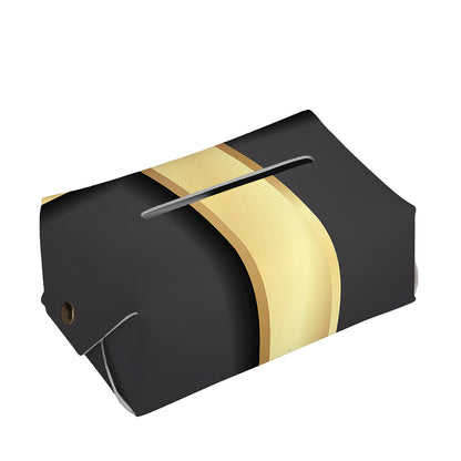Classic Golden Cross Print Rectangle Tissue Box Cover