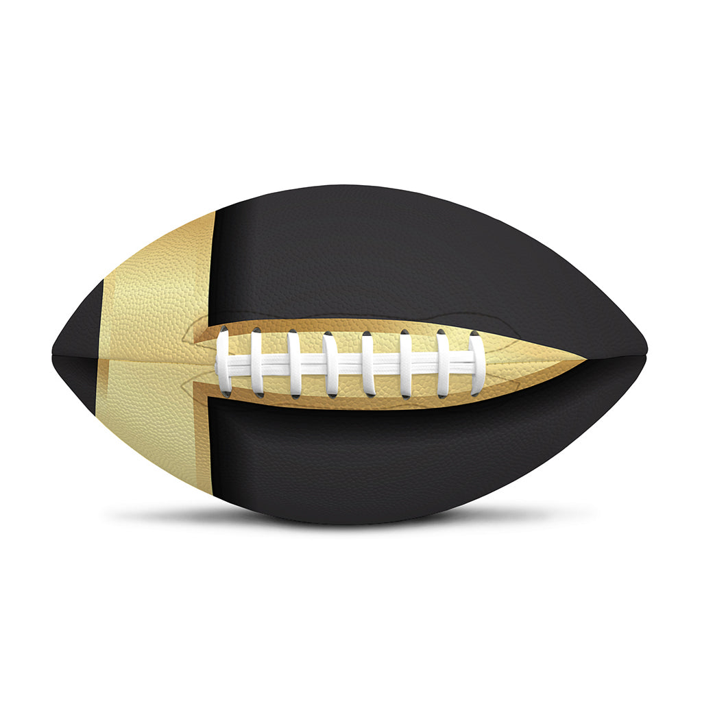 Classic Golden Cross Print Rugby Ball