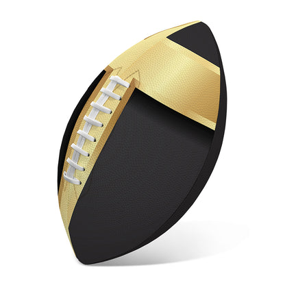 Classic Golden Cross Print Rugby Ball