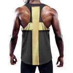 Classic Golden Cross Print Training Tank Top