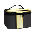 Classic Golden Cross Print Travel Makeup Bag