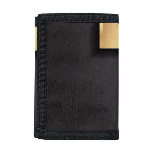 Classic Golden Cross Print Trifold Wallet