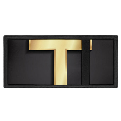 Classic Golden Cross Print Trifold Wallet