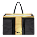 Classic Golden Cross Print Utility Tote Bag