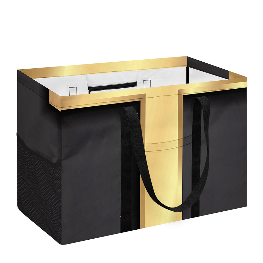 Classic Golden Cross Print Utility Tote Bag