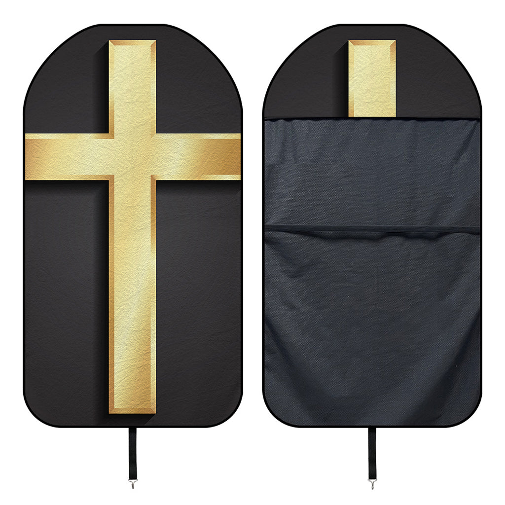 Classic Golden Cross Print Waterproof Car Seat Cover