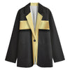 Classic Golden Cross Print Women's Blazer