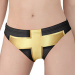 Classic Golden Cross Print Women's Panties