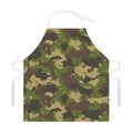 Classic Green Camouflage Print Adjustable Apron