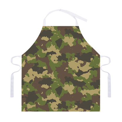 Classic Green Camouflage Print Adjustable Apron