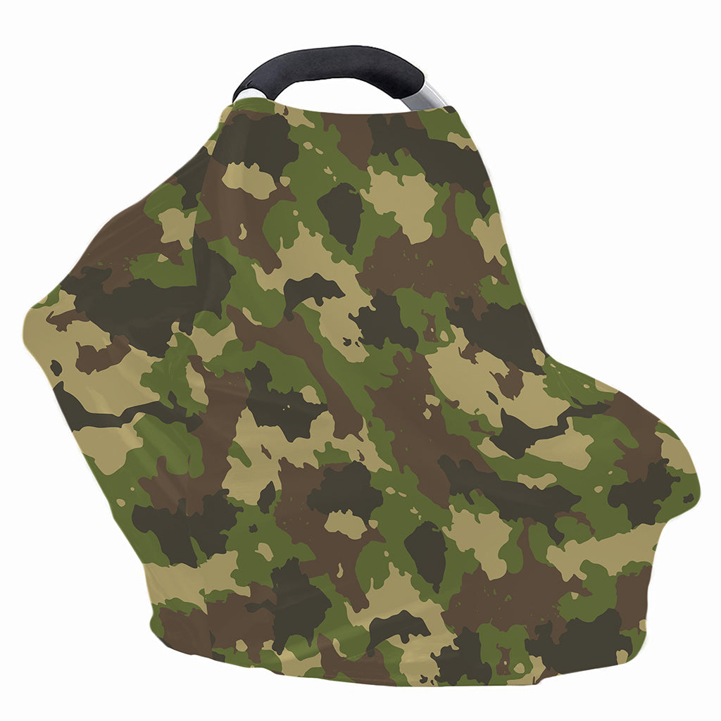 Classic Green Camouflage Print Baby Seat Cover