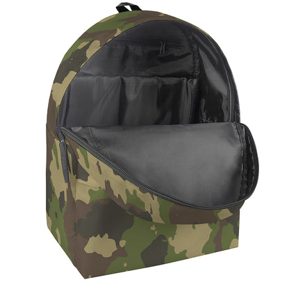 Classic Green Camouflage Print Backpack