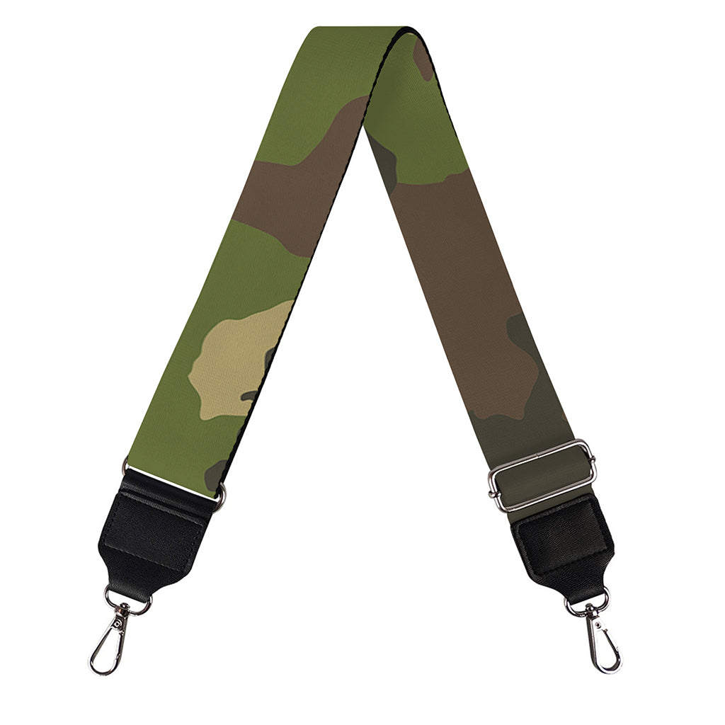 Classic Green Camouflage Print Bag Strap
