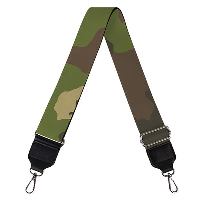 Classic Green Camouflage Print Bag Strap