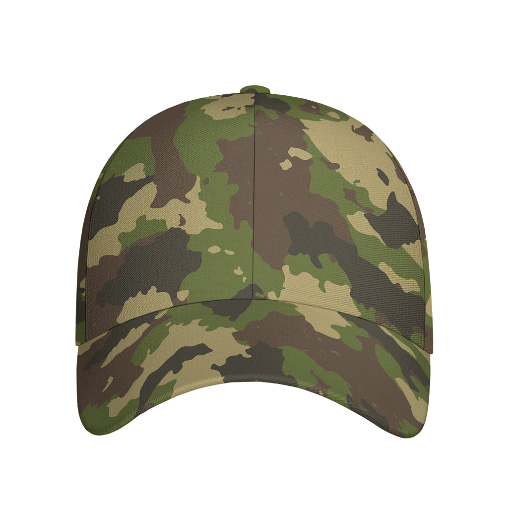 Classic Green Camouflage Print Baseball Cap