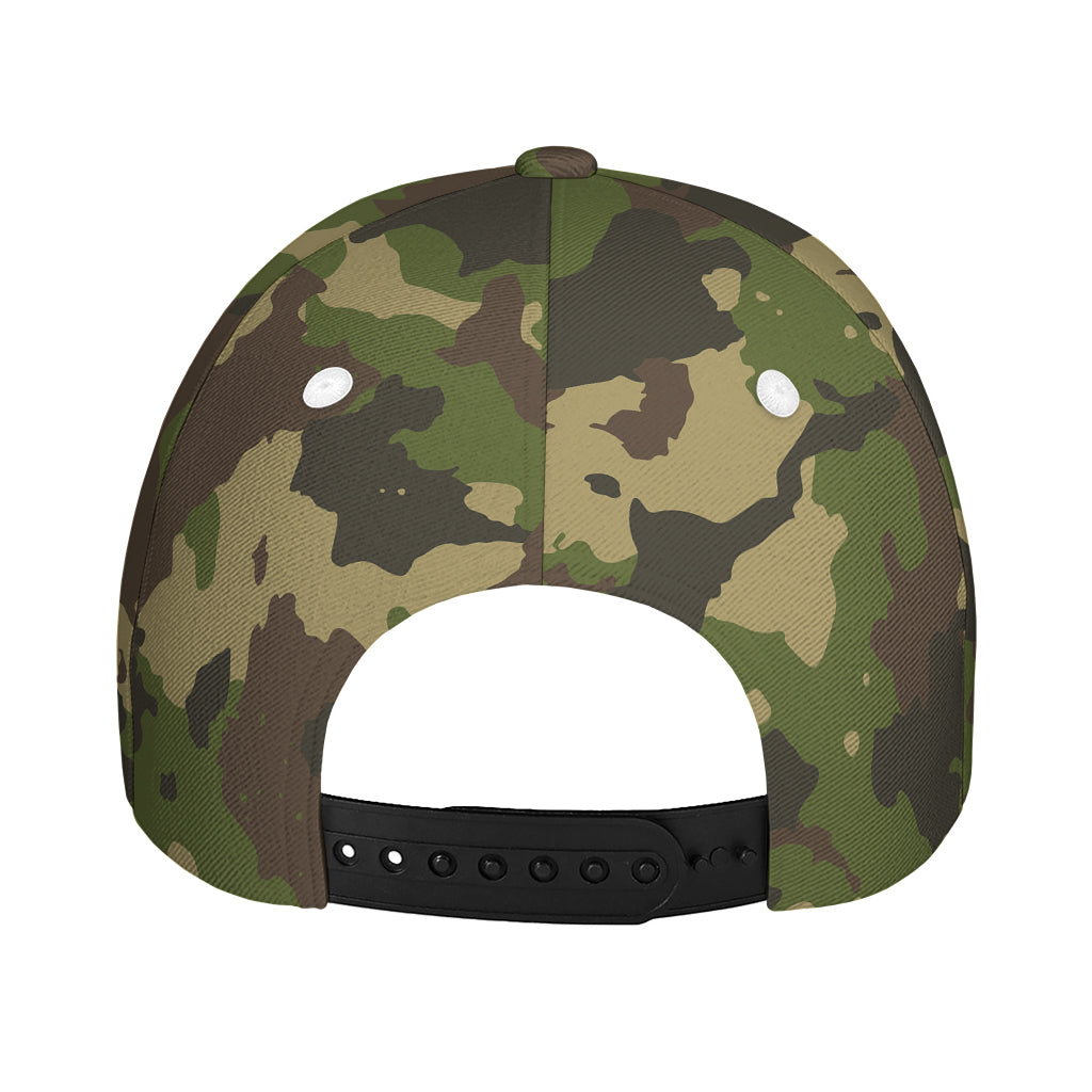 Classic Green Camouflage Print Baseball Cap