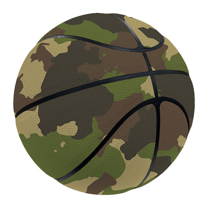 Classic Green Camouflage Print Basketball