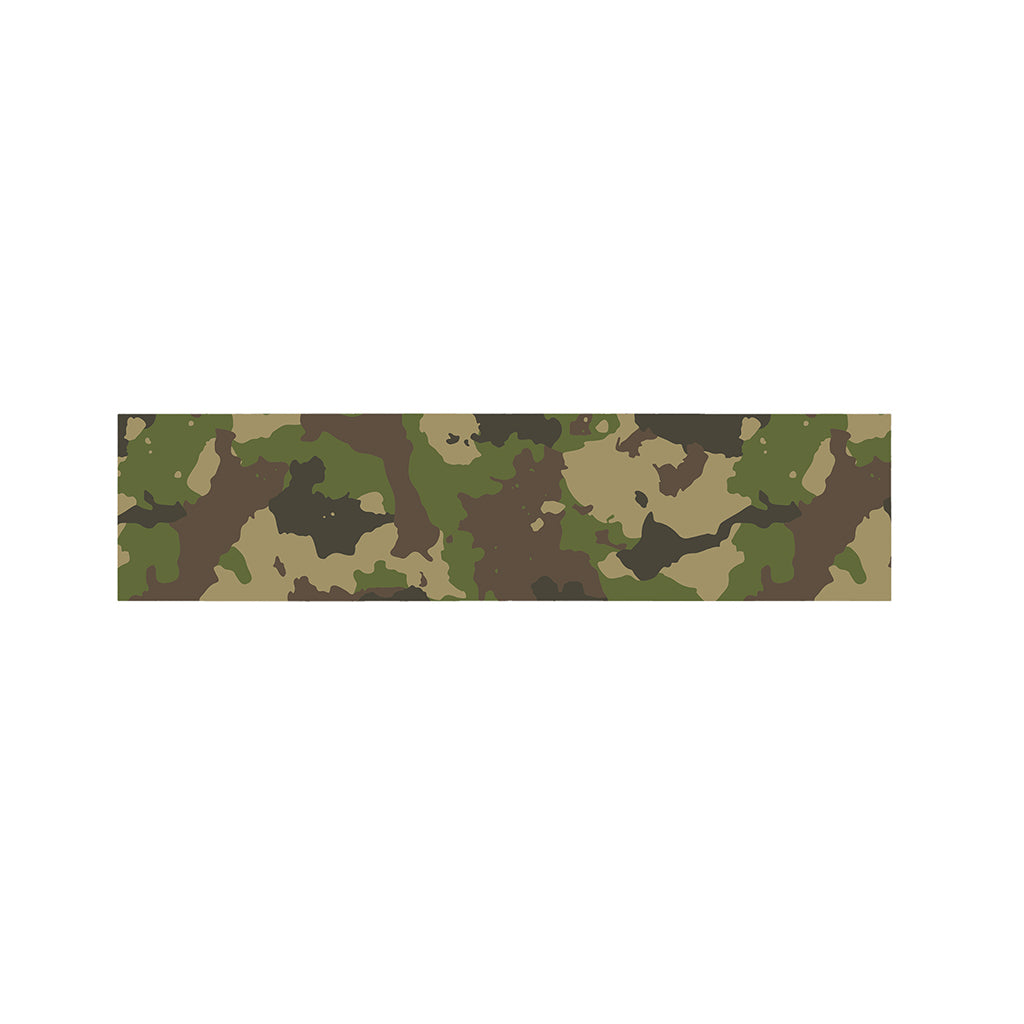 Classic Green Camouflage Print Bed Runner