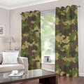 Classic Green Camouflage Print Dimout Grommet Curtains
