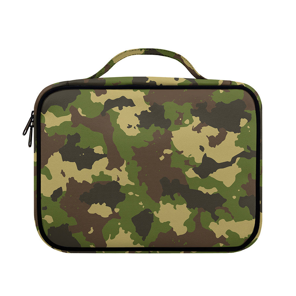 Classic Green Camouflage Print Briefcase Bible Bag