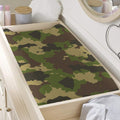 Classic Green Camouflage Print Changing Pad Cover