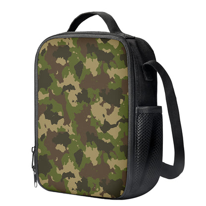 Classic Green Camouflage Print Crossbody Lunch Bag