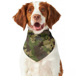Classic Green Camouflage Print Dog Bandana