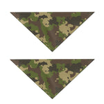 Classic Green Camouflage Print Dog Bandana