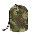 Classic Green Camouflage Print Drawstring Makeup Bag