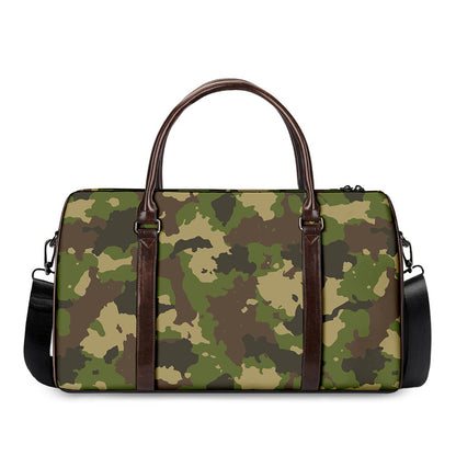Classic Green Camouflage Print Duffle Bag