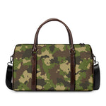 Classic Green Camouflage Print Duffle Bag