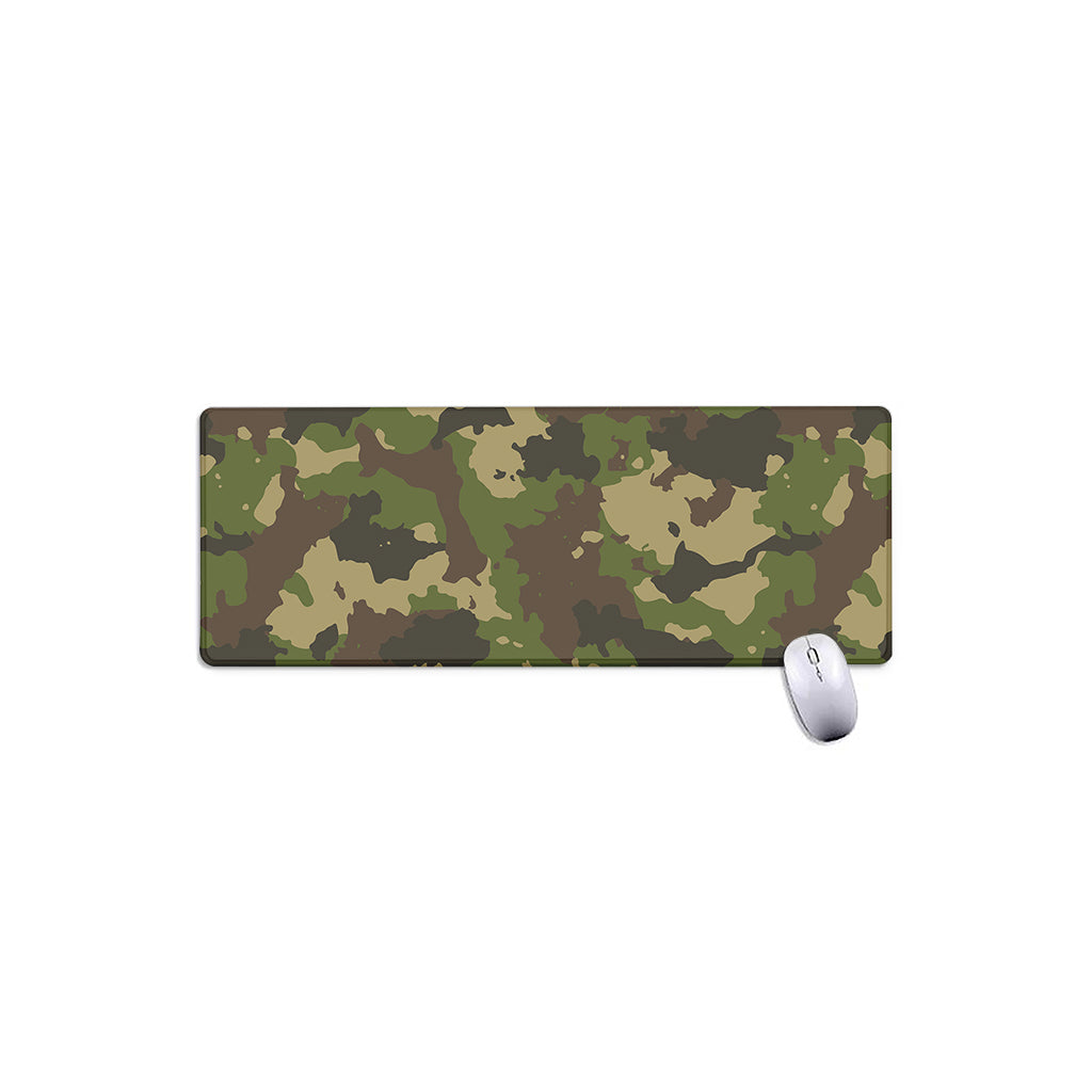 Classic Green Camouflage Print Extended Mouse Pad