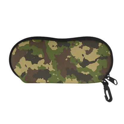 Classic Green Camouflage Print Glasses Case