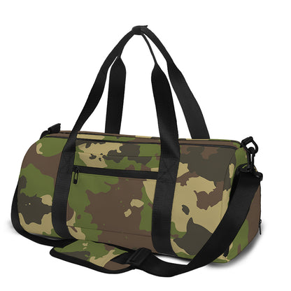 Classic Green Camouflage Print Gym Bag