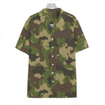 Classic Green Camouflage Print Hawaiian Shirt