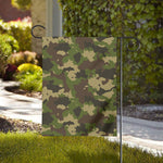 Classic Green Camouflage Print House Flag