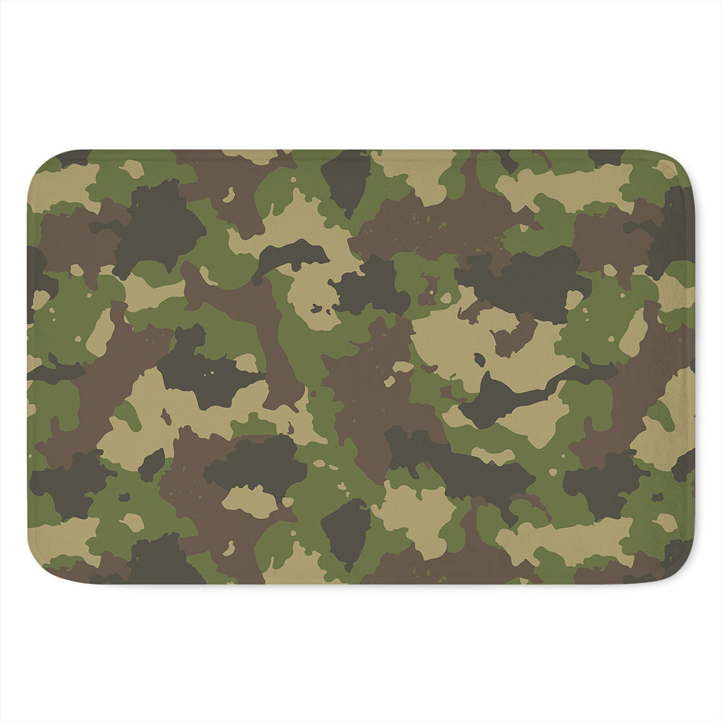 Classic Green Camouflage Print Indoor Door Mat