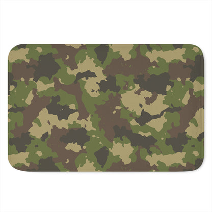 Classic Green Camouflage Print Indoor Door Mat