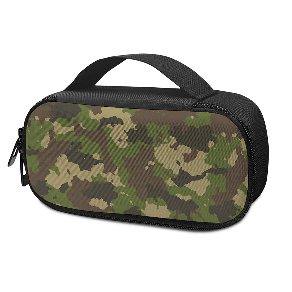 Classic Green Camouflage Print Insulin Cooler Travel Case