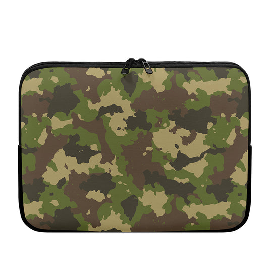 Classic Green Camouflage Print Laptop Sleeve