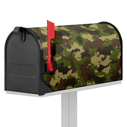 Classic Green Camouflage Print Mailbox Cover