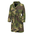 Classic Green Camouflage Print Men's Bathrobe