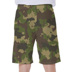 Classic Green Camouflage Print Men's Beach Shorts